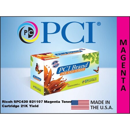 Pci Pci Ricoh Spc430 821107 Magenta Toner Ct 821107-PCI
